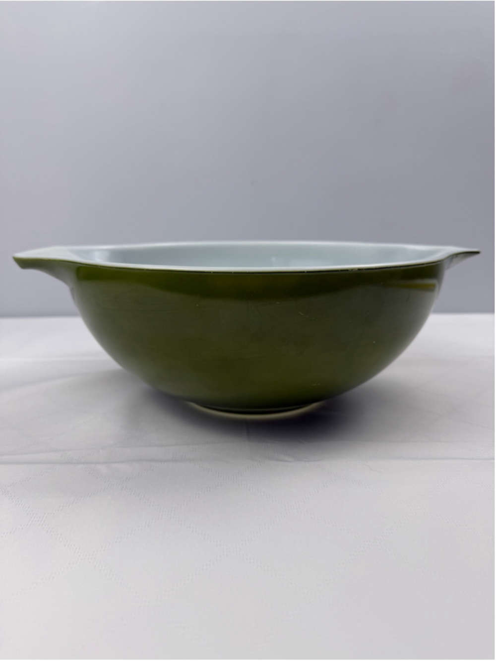 Vintage Pyrex Verde Green Avocado Cinderella Nesting Mixing Bowl 444